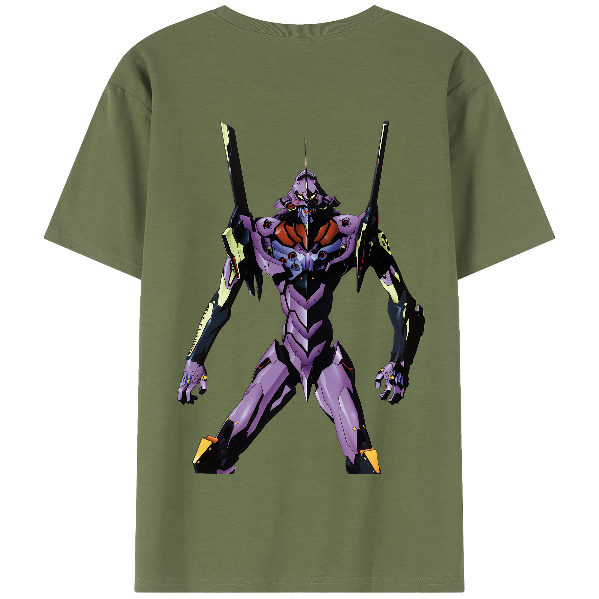 （画像用） EVA 新世紀エヴァンゲリオン 綿100％半袖Tシャツ（背面プリント）